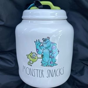 Rae Dunn Monsters inc. Monster snacks canister